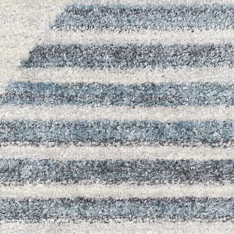 Blue Linear Geometric Washable Runner, 2x8>Kirklands Home Discount