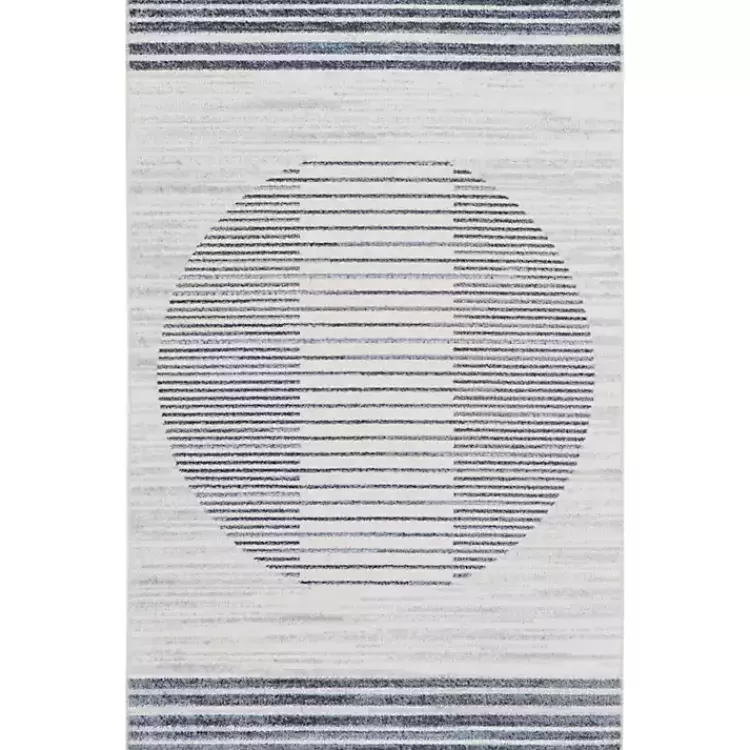 Blue Linear Sphere Washable Accent Rug, 2x4>Kirklands Home Cheap