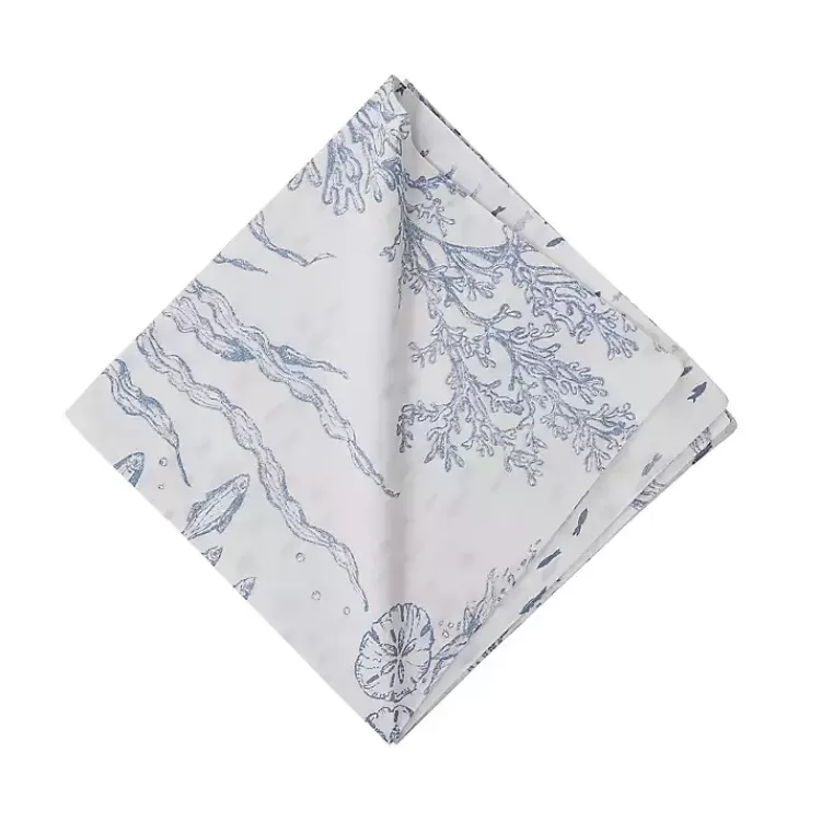 Blue Makara Reef Napkins, Set of 6>Kirklands Home Clearance