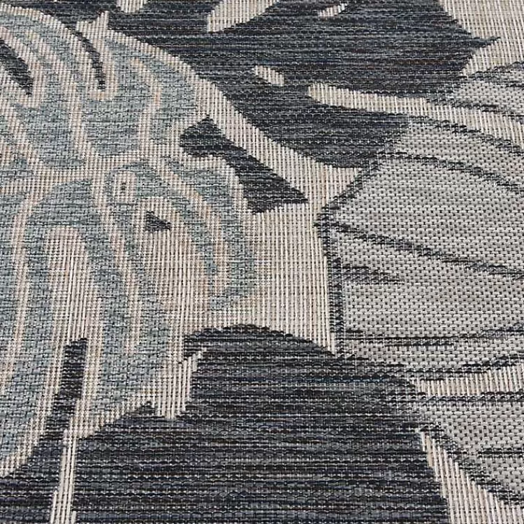 blue_malibu_monstera_outdoor_area_rug_x_3.webp Blue Malibu Monstera Outdoor Area Rug, 7x9>Kirklands Home Store