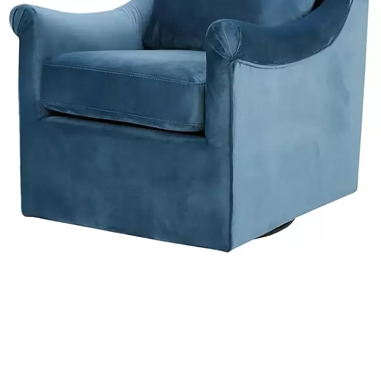 blue_mora_swivel_accent_chair_4.webp Mora Swivel Accent Chair>Kirklands Home Store
