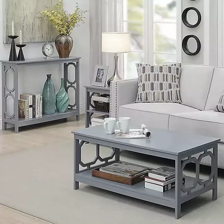 Octagon 2-Shelf Accent Table>Kirklands Home Sale