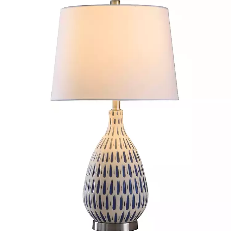 blue_offwhite_ceramic_and_steel_table_lamp_2.webp Blue Off-White Ceramic and Steel Table Lamp>Kirklands Home Hot