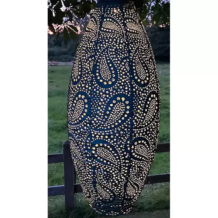 Paisley Oblong Hanging LED Outdoor Lantern>Kirklands Home Store