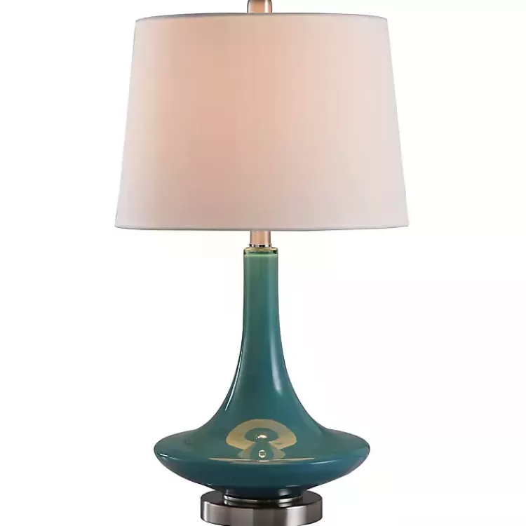 Blue Retro Glass Table Lamp>Kirklands Home Hot