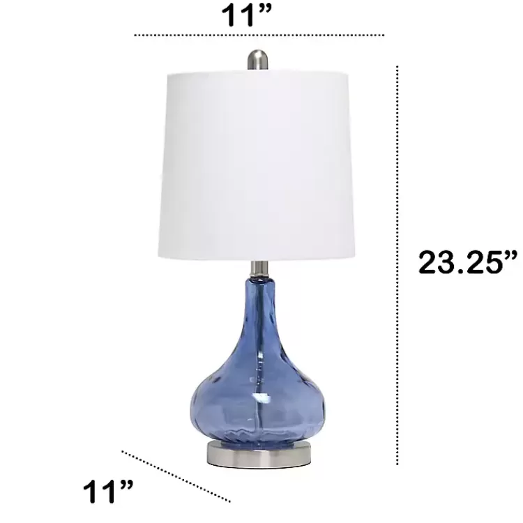 blue_rippled_glass_droplet_table_lamp_2.webp Rippled Glass Droplet Table Lamp>Kirklands Home Hot
