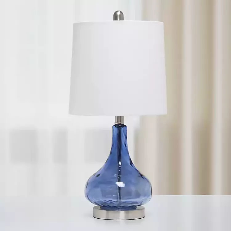blue_rippled_glass_droplet_table_lamp_3.webp Rippled Glass Droplet Table Lamp>Kirklands Home Hot