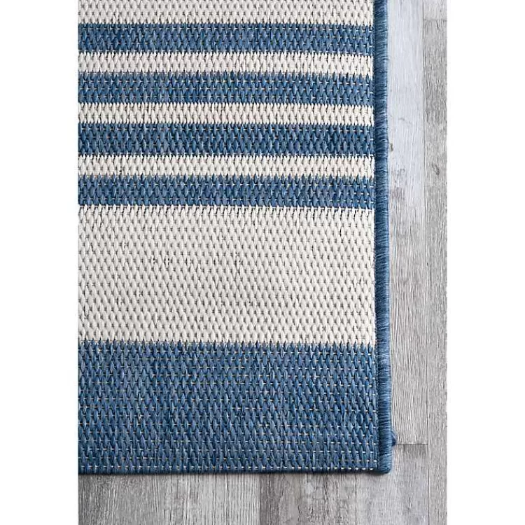 blue_robin_stripe_outdoor_rug_x_3-1.webp Robin Stripe Outdoor Rug, 8x11>Kirklands Home Clearance