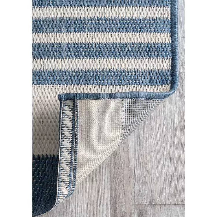 blue_robin_stripe_outdoor_rug_x_4-1.webp Robin Stripe Outdoor Rug, 8x11>Kirklands Home Clearance