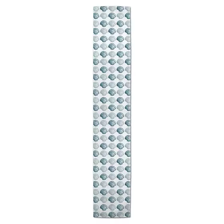 blue_scallop_seashells_table_runner__in_2-1.webp Blue Scallop Seashells Table Runner, 72 in.>Kirklands Home Cheap