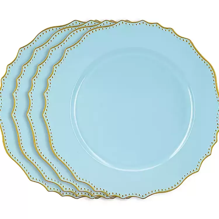 Scalloped Beaded Rim Chargers, Set of 4>Kirklands Home Discount