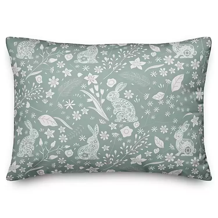 Scandinavian Bunny Indoor/Outdoor Pillow>Kirklands Home Sale