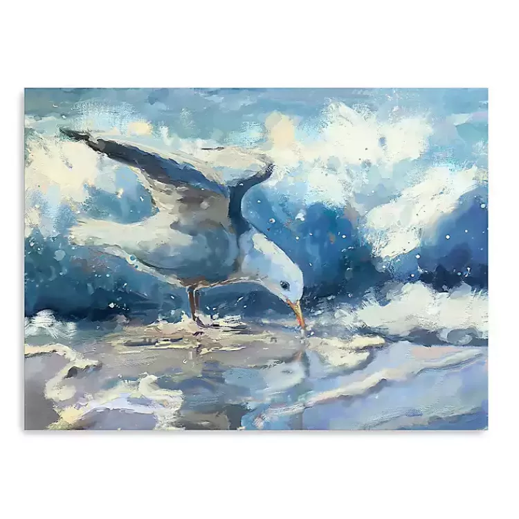 Seagull and Waves Canvas Art Print>Kirklands Home Store