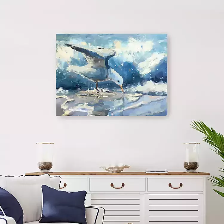 Seagull and Waves Canvas Art Print>Kirklands Home Store