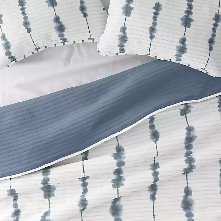 blue_shibori_reversible_pc_queen_quilt_set_4.webp Blue Shibori Reversible 3-pc. Queen Quilt Set>Kirklands Home Clearance