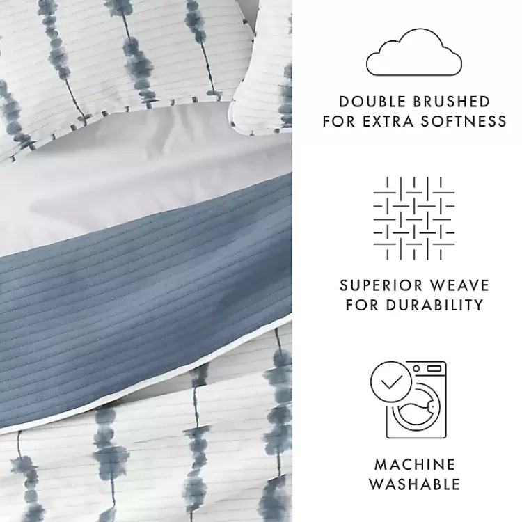 blue_shibori_reversible_pc_queen_quilt_set_6.webp Blue Shibori Reversible 3-pc. Queen Quilt Set>Kirklands Home Clearance