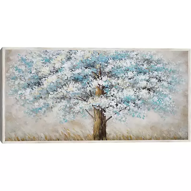 Blue Solitude Framed Canvas Art Print>Kirklands Home Fashion