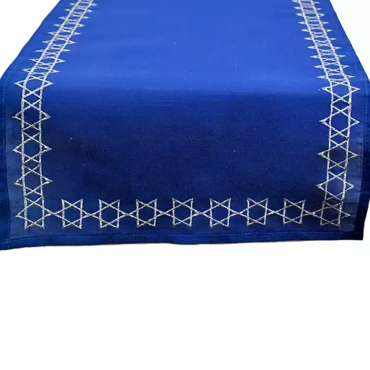 Blue Star of David Hanukkah Table Runner>Kirklands Home Flash Sale