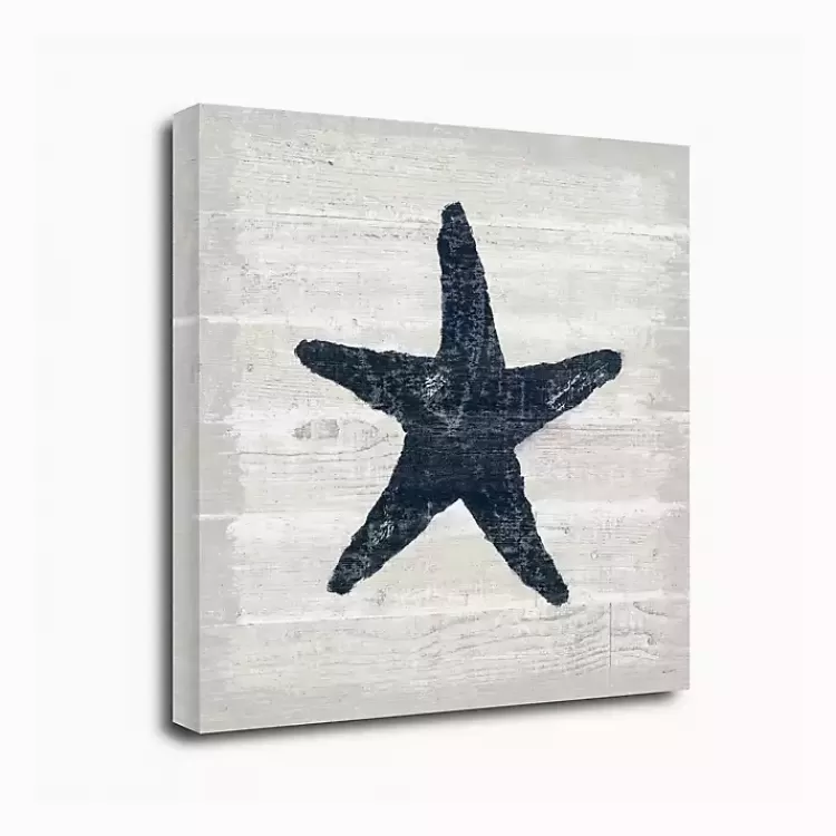 Blue Starfish Driftwood Canvas Art Print>Kirklands Home Discount