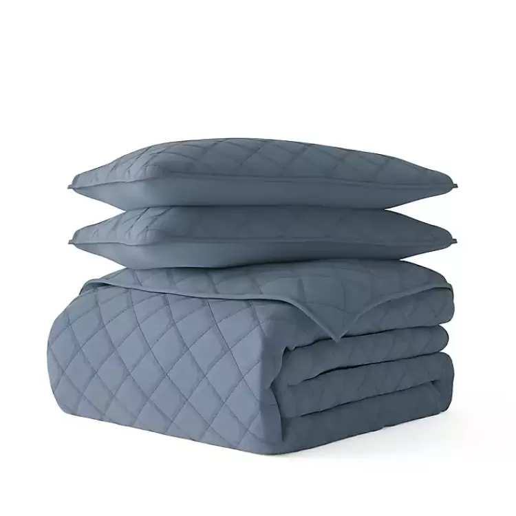 Stitched Diamond 3-pc. Queen Quilt Set>Kirklands Home Fashion