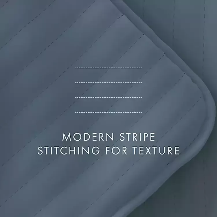blue_stitched_stripes_pc_king_quilt_set_8.webp Stitched Stripes 3-pc. King Quilt Set>Kirklands Home Clearance