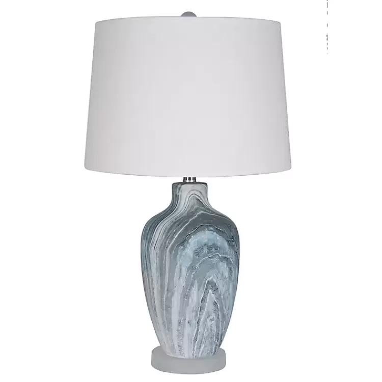 Blue Swirl Geode Table Lamp, Set of 2>Kirklands Home New
