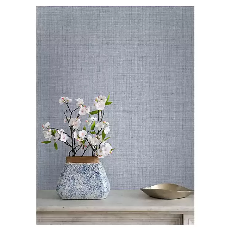 blue_textured_faux_fabric_peel__stick_wallpaper_2.webp Textured Faux Fabric Peel & Stick Wallpaper>Kirklands Home Fashion