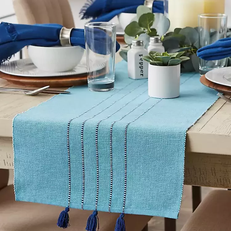blue_thera_stripe_table_runner_5.webp Thera Stripe Table Runner>Kirklands Home Online