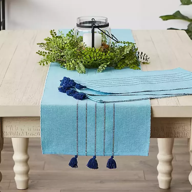 blue_thera_stripe_table_runner_7.webp Thera Stripe Table Runner>Kirklands Home Online
