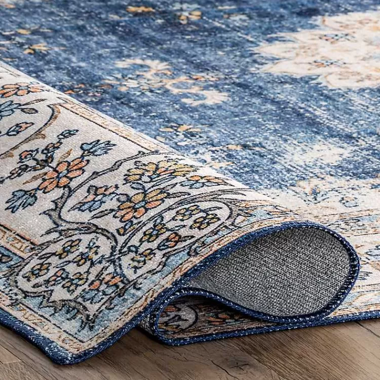 blue_vintage_floral_washable_area_rug_x_3.webp Vintage Floral Washable Area Rug, 5x8>Kirklands Home Sale