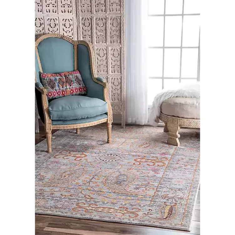 Blue Vintage Killian Area Rug, 5x8>Kirklands Home New