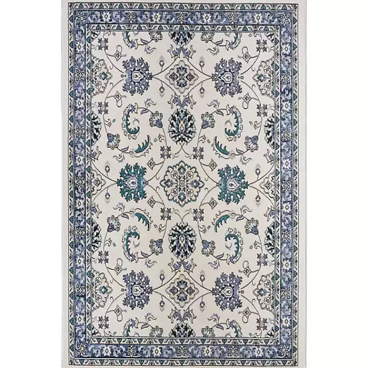 Blue Vintage Medallion Indoor/Outdoor Rug, 4x6>Kirklands Home Fashion