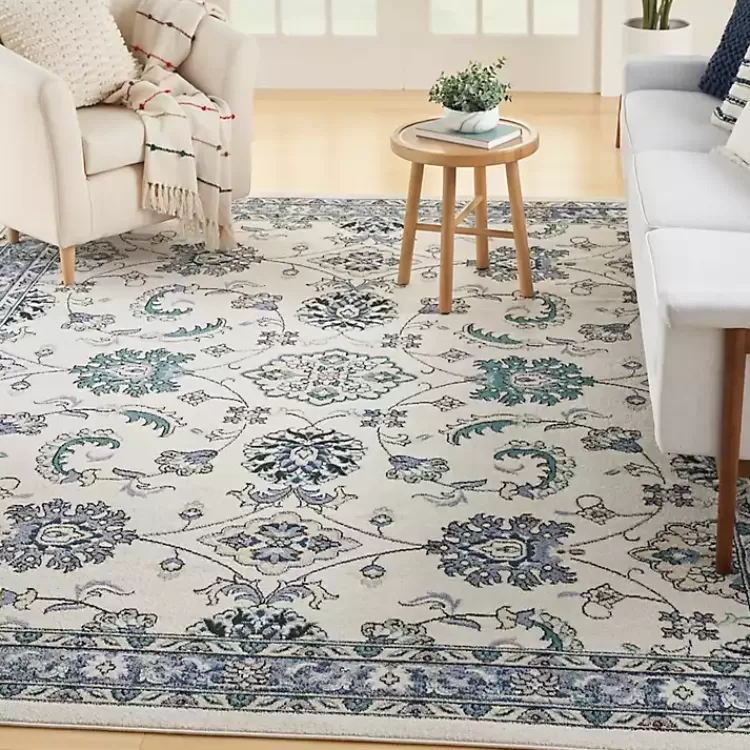 Blue Vintage Medallion Indoor/Outdoor Rug, 5x7>Kirklands Home Discount