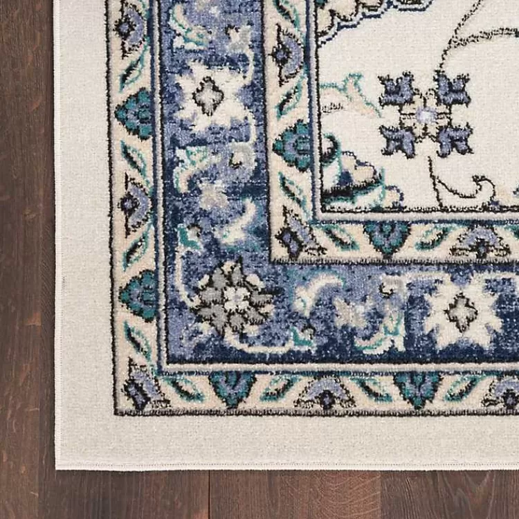 Blue Vintage Medallion Indoor/Outdoor Rug, 8x10>Kirklands Home Cheap