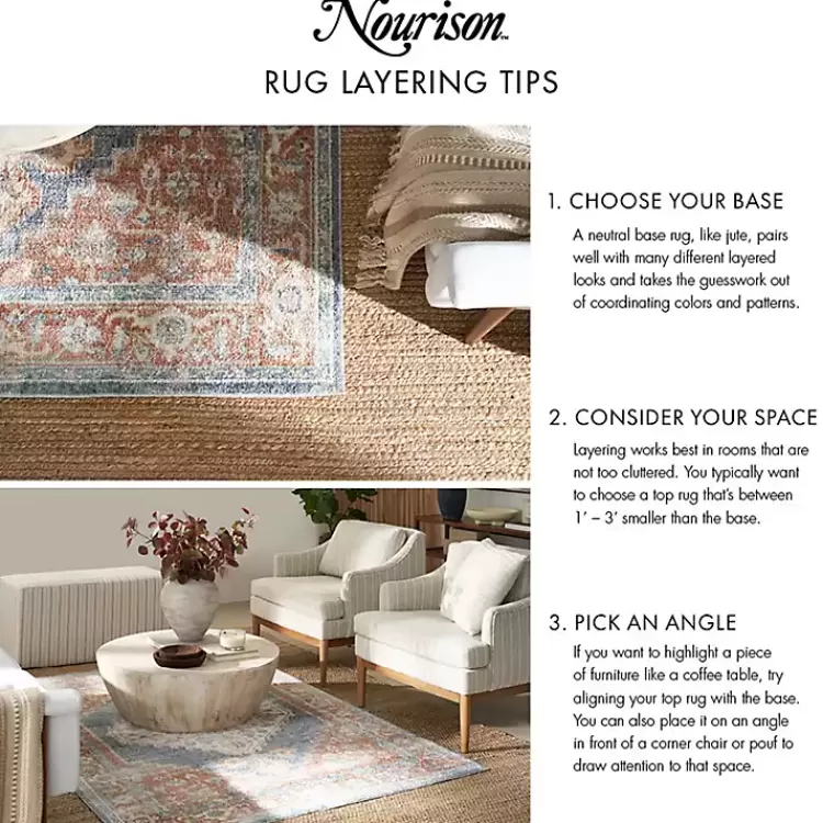 Blue Vintage Medallion Indoor/Outdoor Rug, 5x7>Kirklands Home Discount
