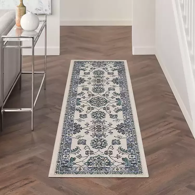 Blue Vintage Medallion Indoor/Outdoor Runner>Kirklands Home Shop