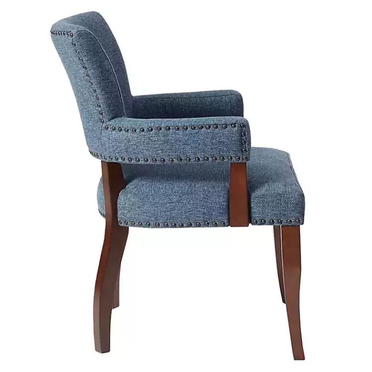 blue_warms_nailhead_trim_dining_chair_2.webp Warms Nailhead Trim Dining Chair>Kirklands Home Online