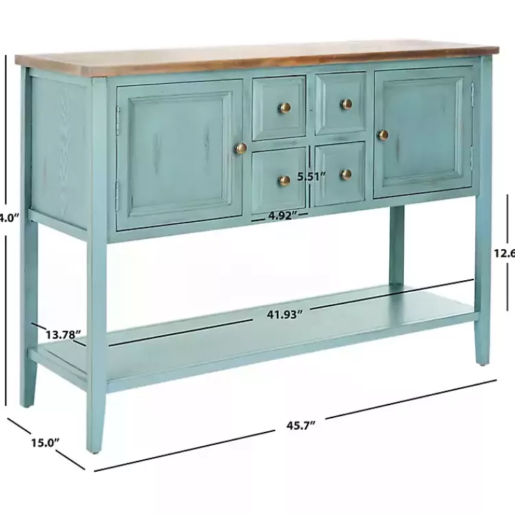 blue_wood_door_storage_console_table_3.webp Wood 2-Door Storage Console Table>Kirklands Home Shop