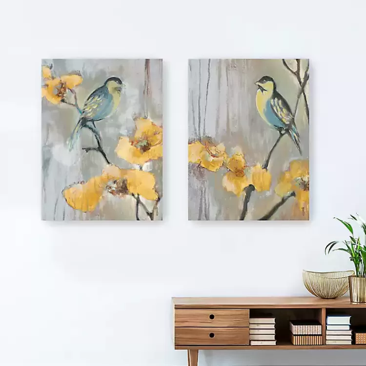 Bluebirds and Blossoms Canvas Art Prints, Set of 2>Kirklands Home Clearance