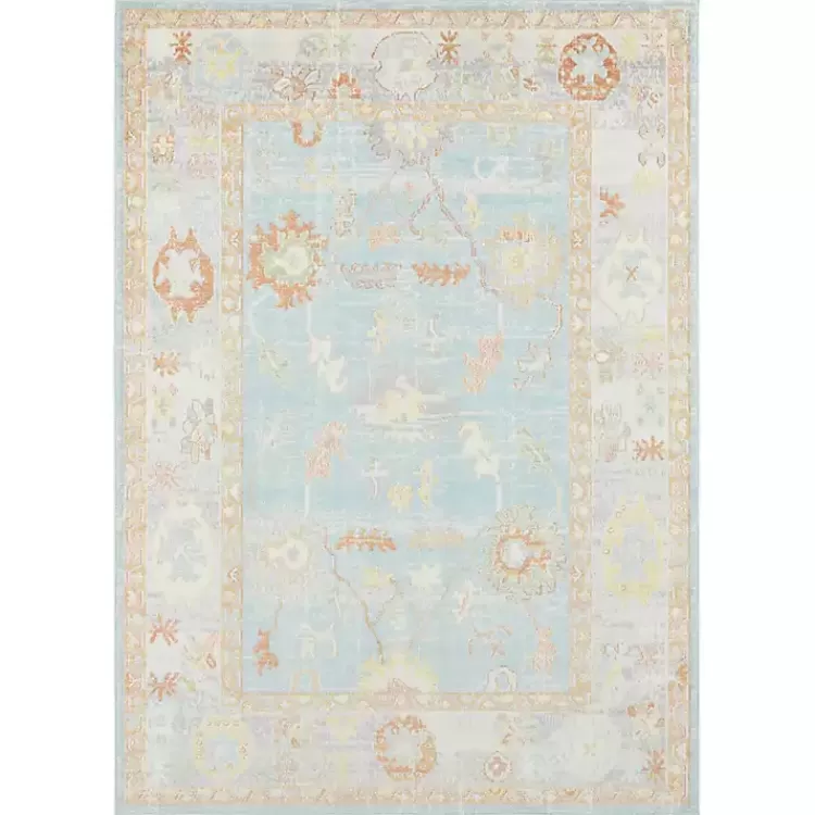 Bohemian Gretna Aqua Beige Accent Rug, 2x3>Kirklands Home Hot