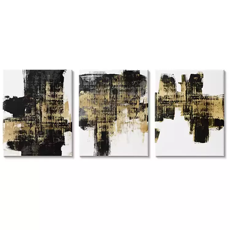 Bold Brushstrokes Canvas Art Print, Set of 3>Kirklands Home Cheap
