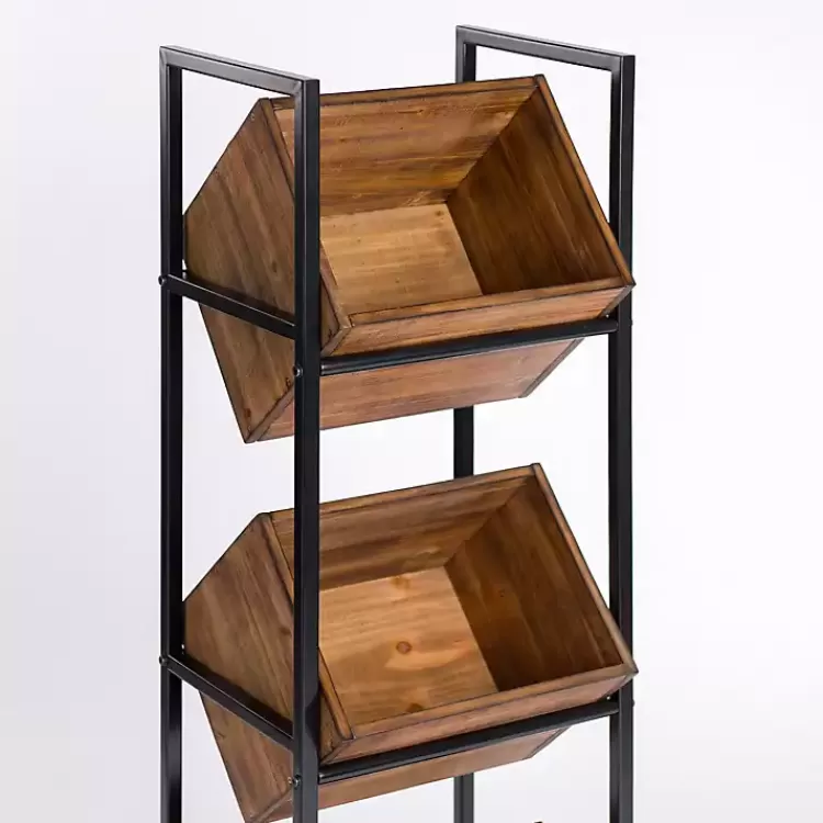 box_standing_storage_rack_4.webp 3-Box Standing Storage Rack>Kirklands Home Discount