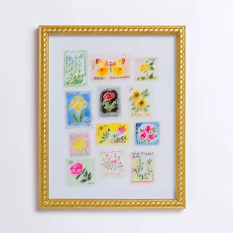 Brackeen Postage Stamps Framed Art Print>Kirklands Home Best Sale