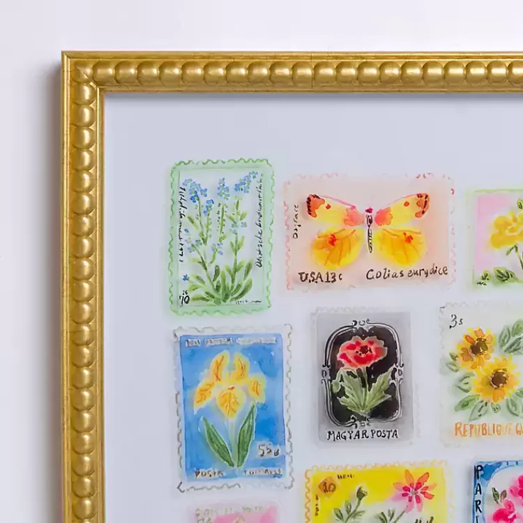 Brackeen Postage Stamps Framed Art Print>Kirklands Home Best Sale