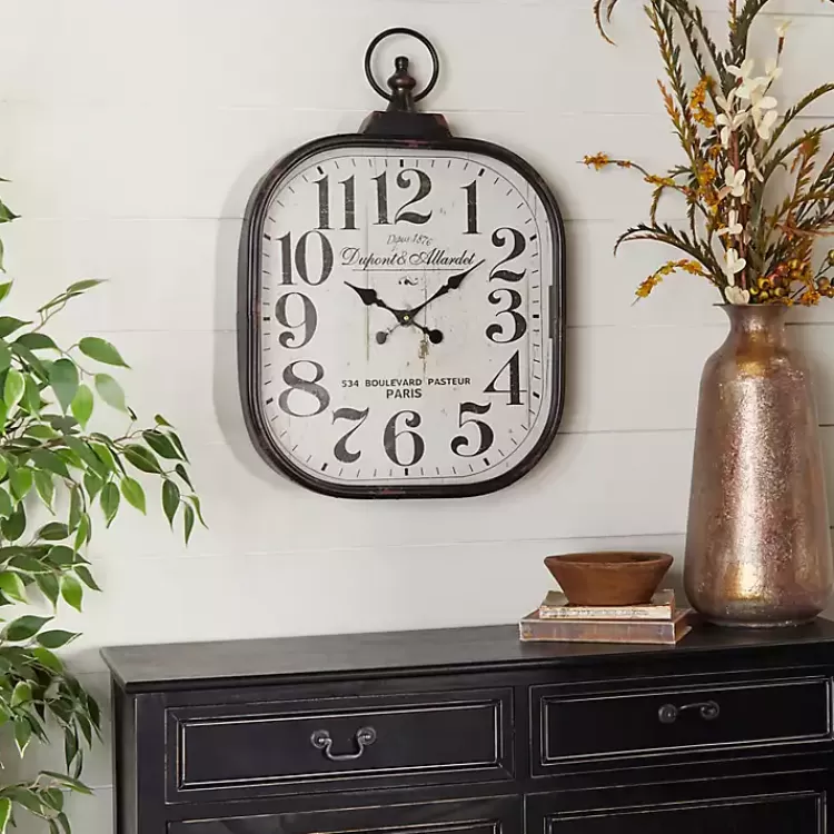 Brady Rustic Metal Wall Clock>Kirklands Home Online