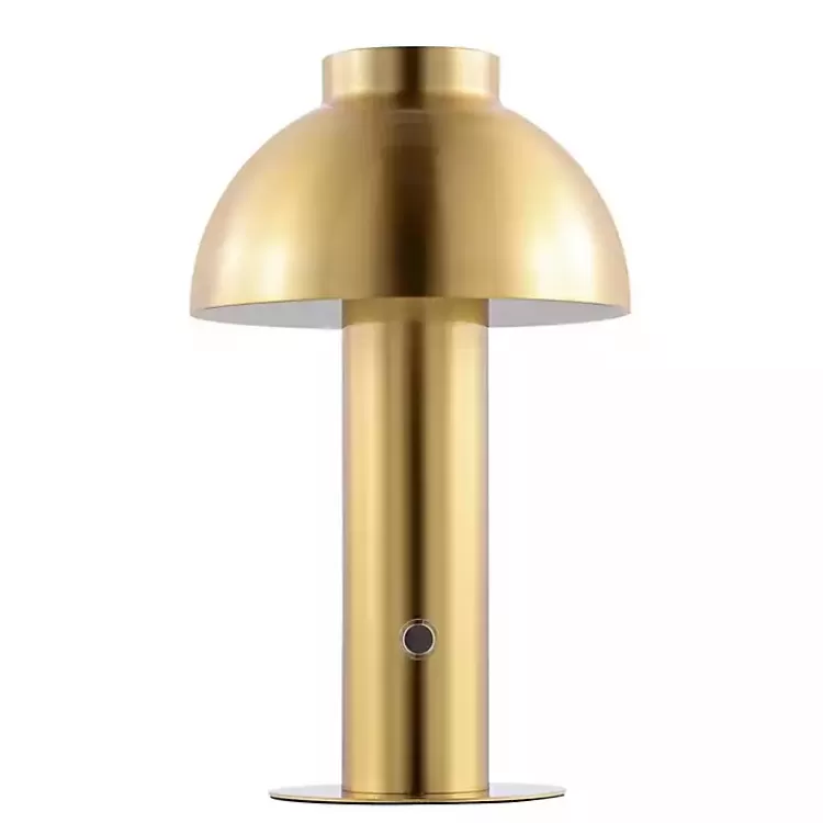 Brass Dome LED Cordless Table Lamp, 12 in.>Kirklands Home Hot