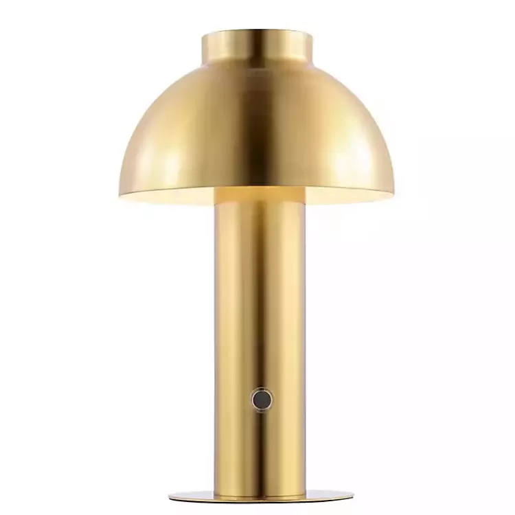 Brass Dome LED Cordless Table Lamp, 12 in.>Kirklands Home Hot