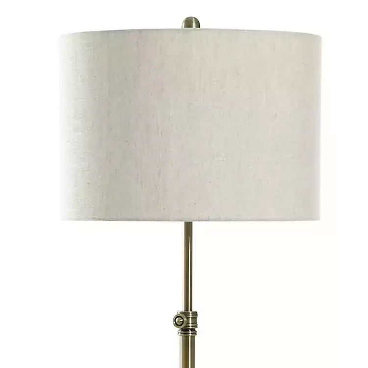 Brass Lily Floor Lamp with Marble Base>Kirklands Home Cheap