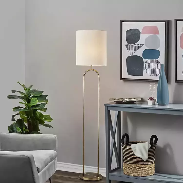 Brass Metal Arch Floor Lamp>Kirklands Home Fashion