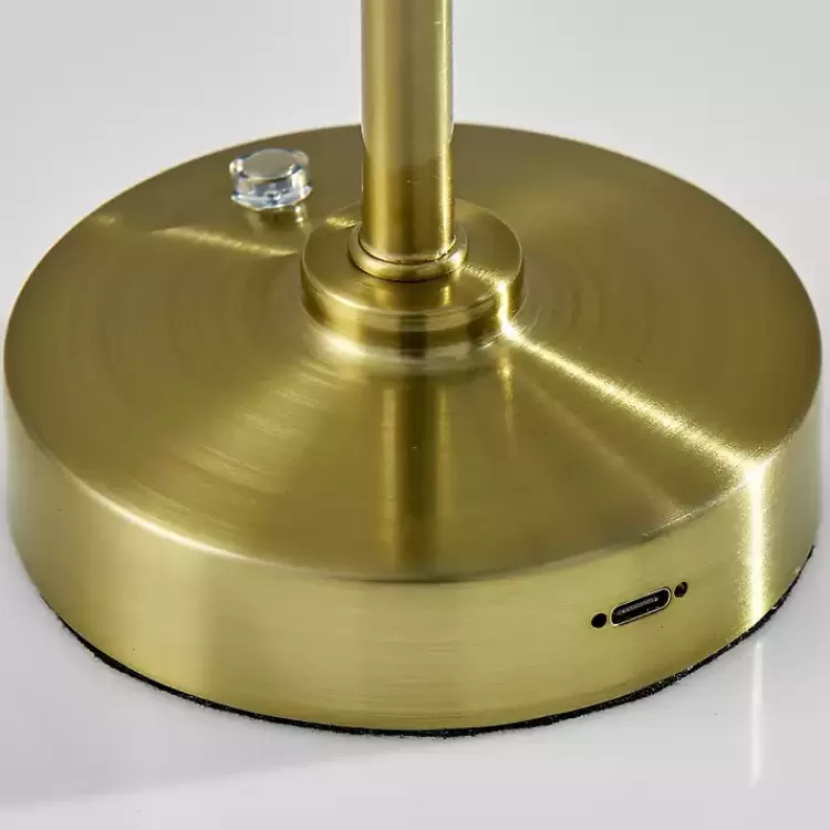 Brass Metal Cone Shade Cordless Table Lamp>Kirklands Home Fashion